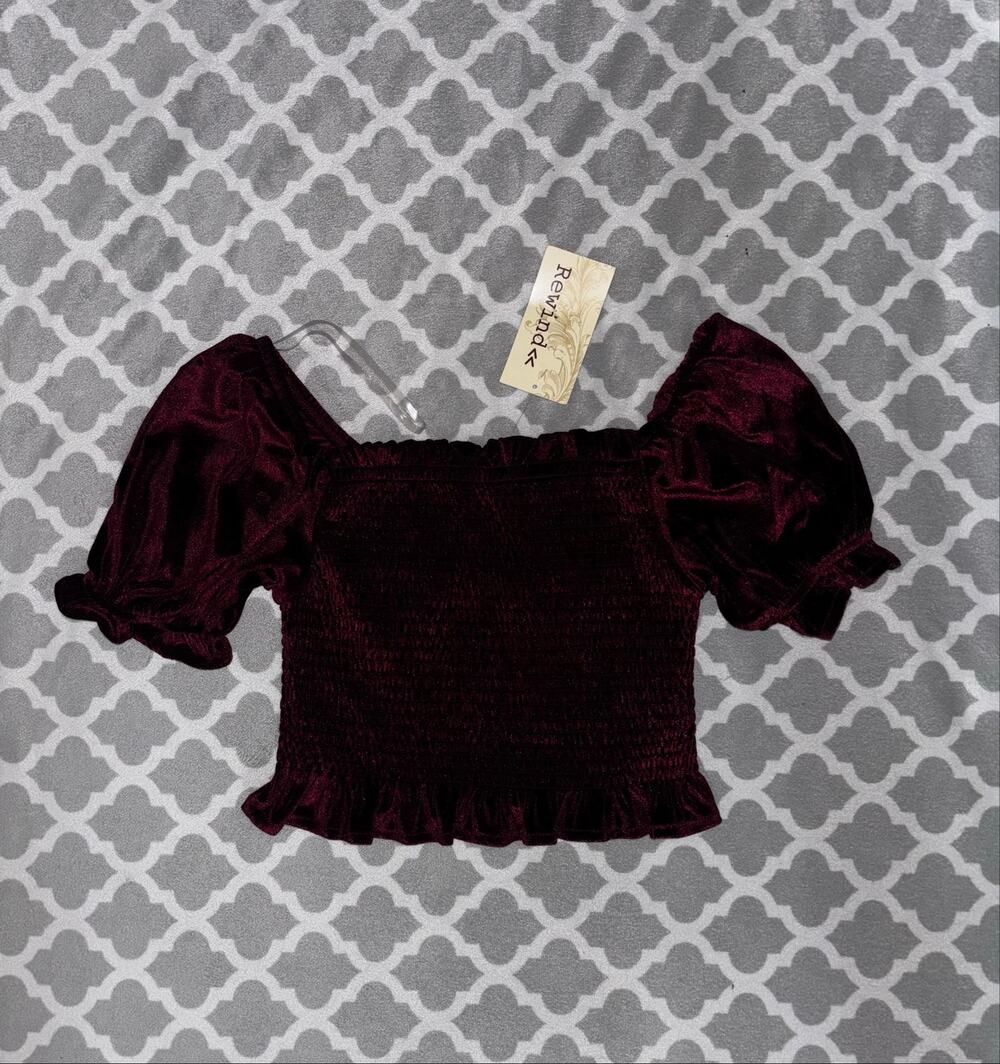Velvet top - Picture 1 of 3